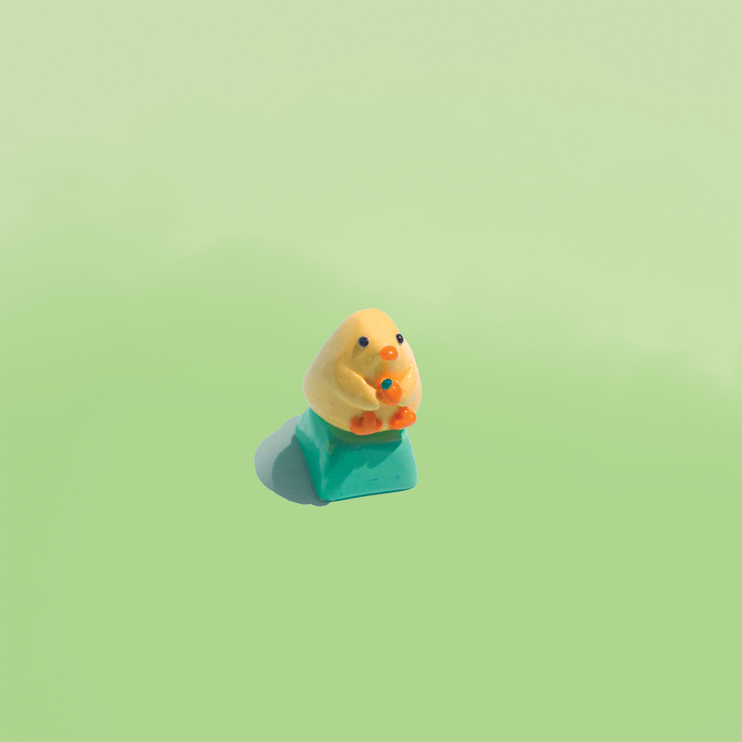 Orange Loving Chick Artisan Keycap