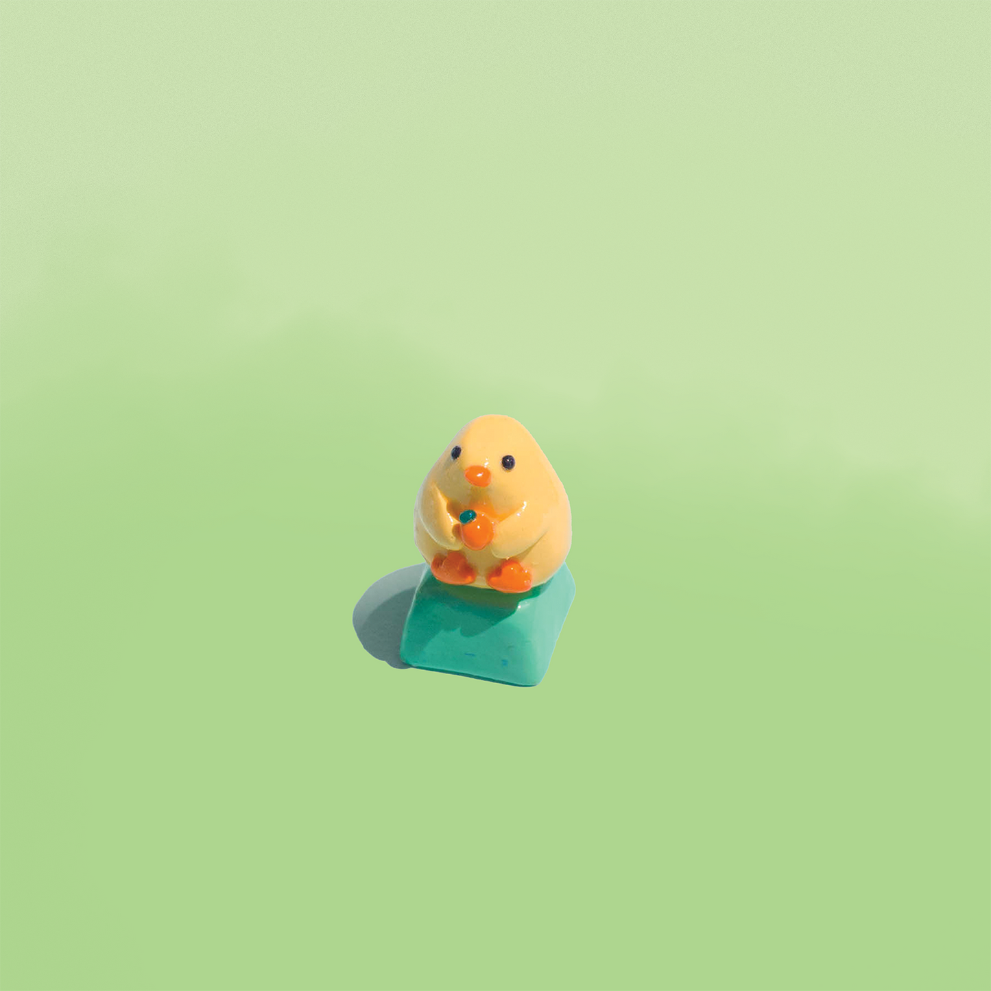 Orange Loving Chick Artisan Keycap