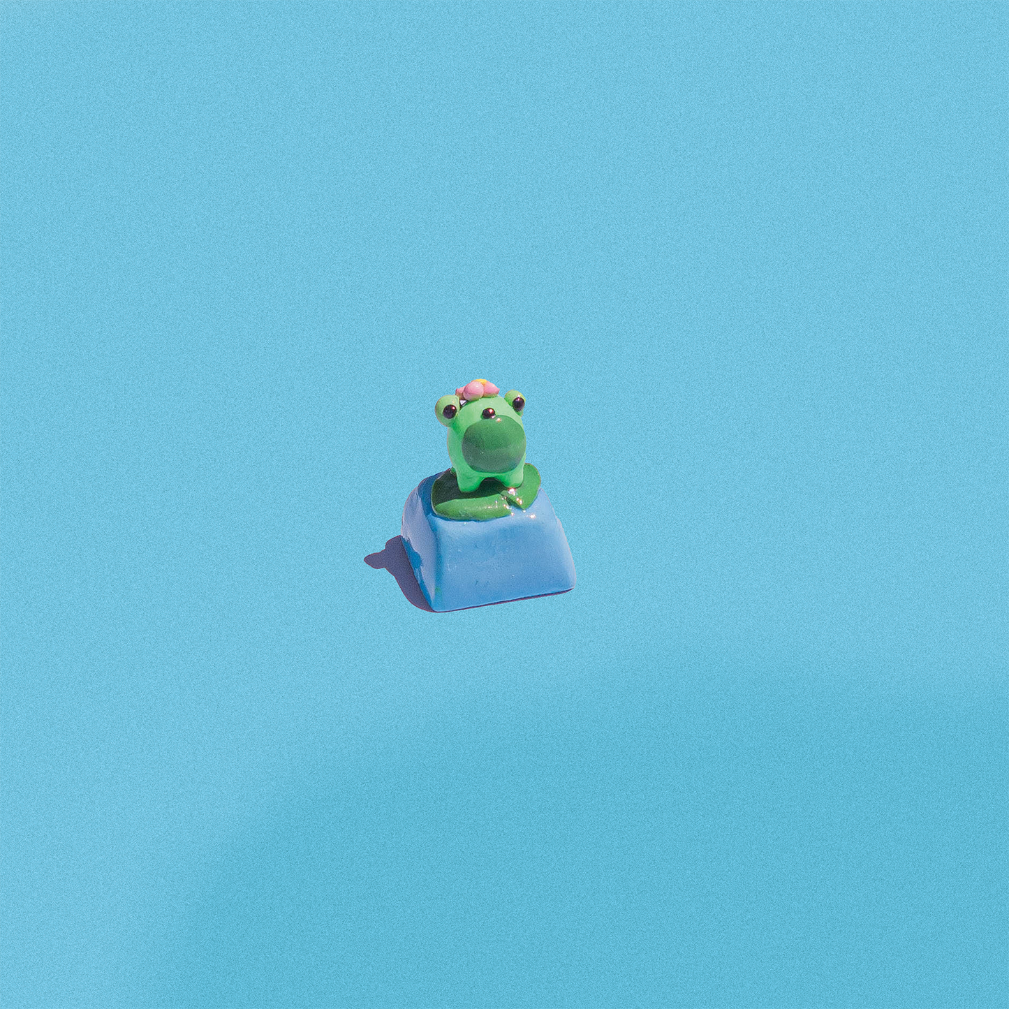 Flower Froggy Artisan Keycap