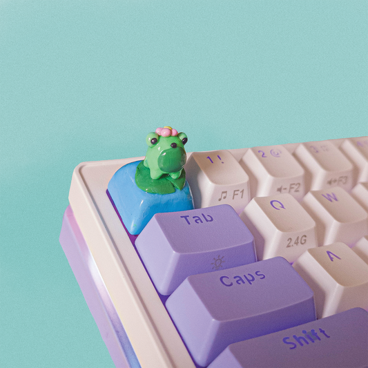 Flower Froggy Artisan Keycap